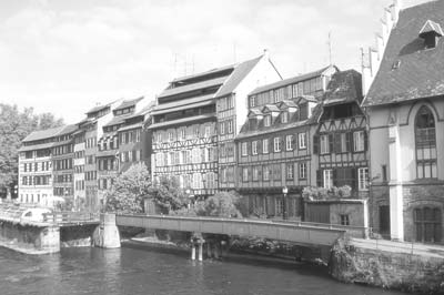 View of the Petite France quarter along the River Ill.