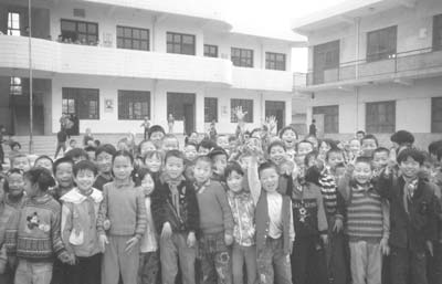 The school we were to start was larger than this one. The children gathered instantly upon spotting the camera. Big smiles and songs always greeted us when we met them.