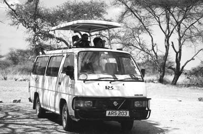  The three of us were very comfortable in our own safari van.