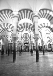 Rows of arches in the Islamic section of Spain’s Mezquita de Cordoba. Photos: Kinney