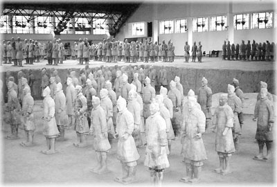 Resurrected from their earthen pits and reconstructed, the Terra Cotta Army in Xi’an still stands at attention.