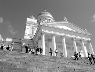 Helsinki’s 1830-1852 Lutheran Cathedral, which overlooks Senate Square, is the mother church for Finland’s leading religion. Photo courtesy of City of Helsinki/Kirkko