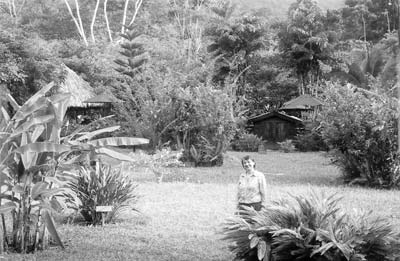 Anne Dini and the lush grounds of The Lodge at Pico Bonito — Honduras.