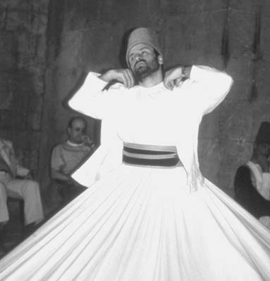 A whirling dervish in Aleppo.