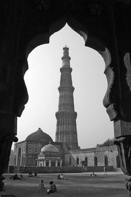 At 234 feet, the Qutab Minar is the world’s largest brick minaret — Delhi.