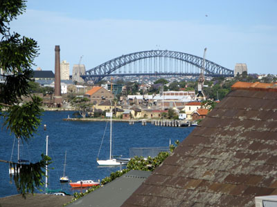 The view from our apartment in Sydney.