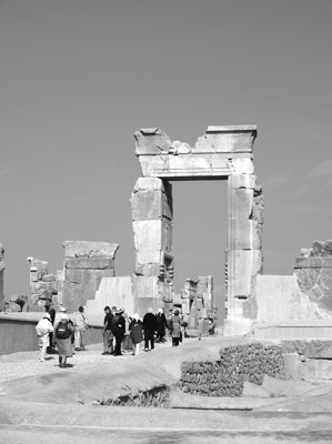 Our group entered a gate leading into the magnificence of Persepolis, one through which delegations once arrived heralded by trumpeters.