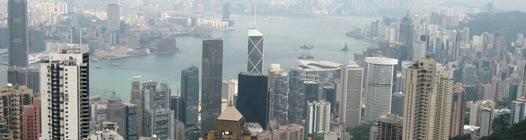 Central Hong Kong as seen from Victoria Peak.