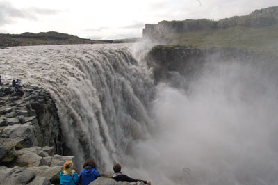 Dettifoss, in northeastern Iceland, is the mightiest waterfall in Europe.
