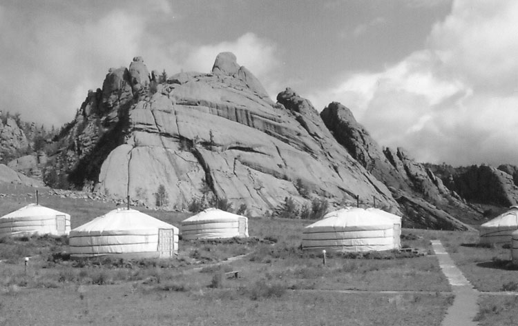 Ger camp in Mongolia’s Gorkhi Terelj National Park