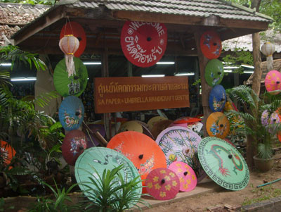 Umbrellas for sale in Bo Sang.