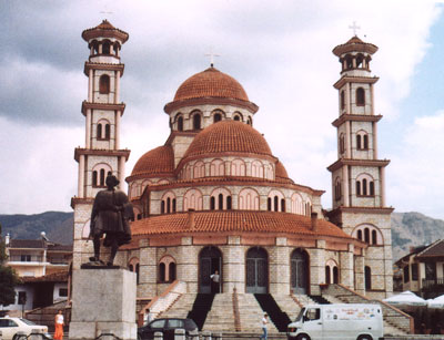 Orthodox church in Korçë, Albania.