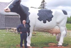 Leroy Lance at the Cows Creamery in Charlottetown, PEI, Canada. Photo: Martha Lance