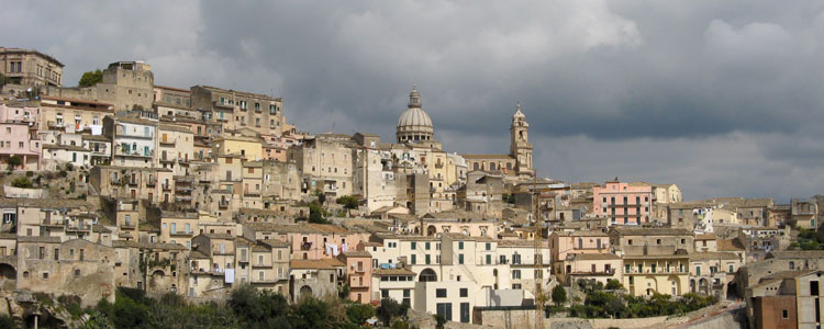 Picturesque Ragusa Ibla cascades down the hill below the newer town of Ragusa Superior.