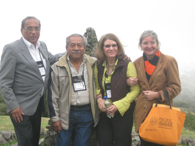 Kimberly Edwards (second from right) with classmates from Peru, Venezuela and Ecuador.
