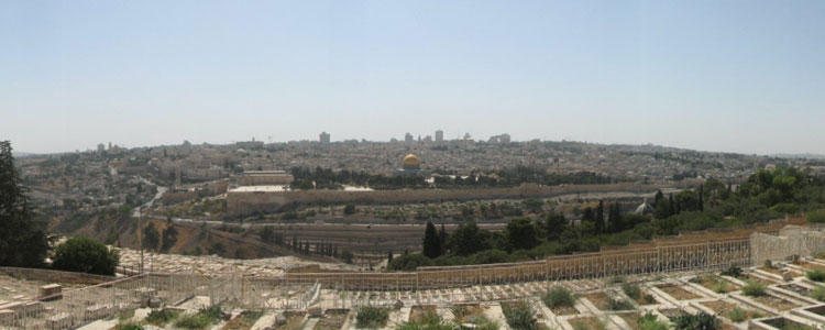 View of Jerusalem from the Mount of Olives. Photos by Kay Bromert