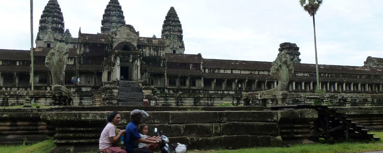 A cycle built for not just two races past the ruins of Angkor Wat.