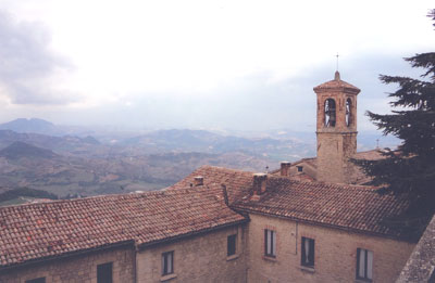 View of the valley from across the street from the Grand Hotel San Marino. Photo: Hallaq