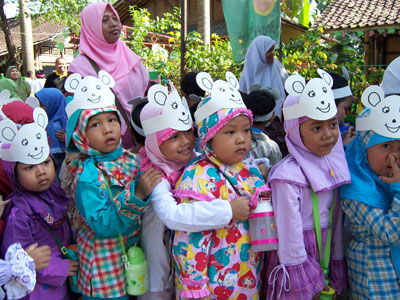 Kids’ pageant at a private school in Jogjakarta. Photo: Marcia Howard
