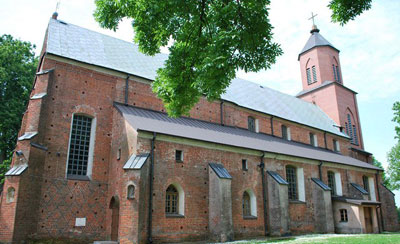 Assumption of the Virgin Mary Church in Andrzejewie, Poland.