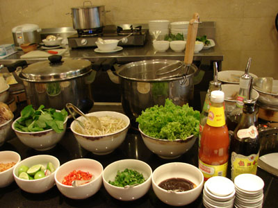 Ingredients laid out in preparation for our cooking demonstration. Photo: Sandra Scott