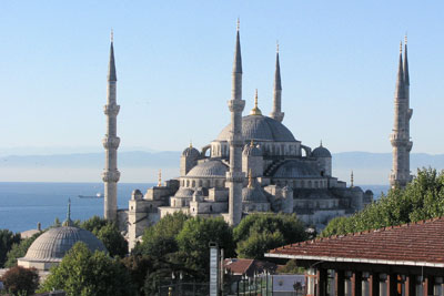 Hagia Sophia as seen from the hotel Adamar's rooftop terrace in Istanbul. Photo: Stephen O. Addison, Jr.