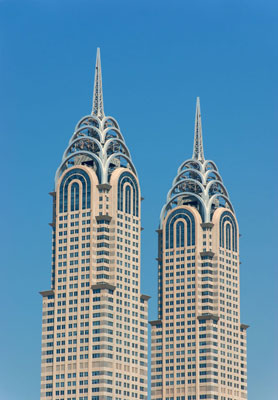 In Dubai are not one but two skycrapers inspired by New York City’s Chrysler building. Photo: 123RF.com