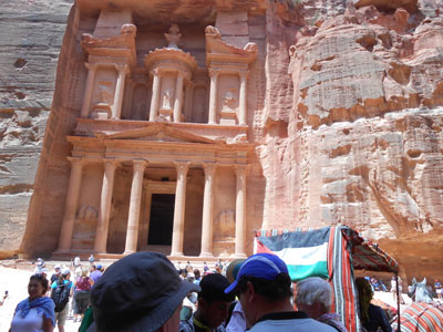 The Treasury in Petra, Jordan. 