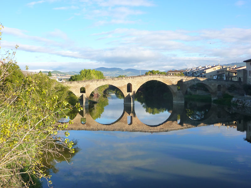 The stunning, 11th-century Romanesque bridge at Puente la Reina. Photo by G. Fairley
