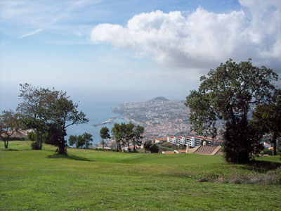 The Palheiro golf course in the hills above Funchal on the Portuguese island of Madeira. 