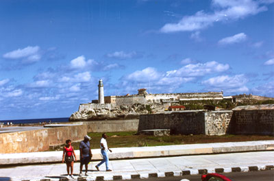 The fort of El Morro guards Havana’s ship channel.