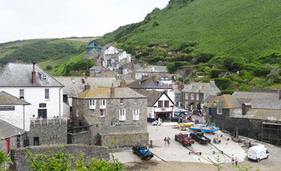 Port Isaac, with sights recognizable from the “Doc Martin” series.
