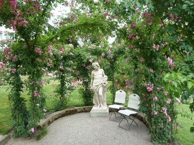 Rose garden in Baden-Baden, Germany.