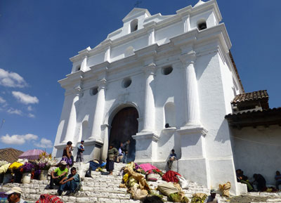 The Church of Santo Tomás in Chichicastenango.