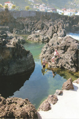 Natural volcanic rock pools in Porto Moniz.