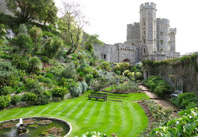Windsor Castle’s Moat Garden.