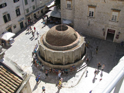 Onofrio Fountain in Dubrovnik, Croatia.