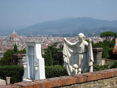 San Miniato al Monte’s cemetery overlooks Florence.