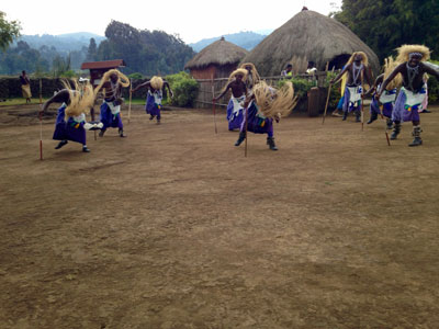 Dancers perform at the Iby’iwacu Cultural Village.