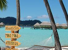 Spa? Hammock? Tough choices at Le Bora Bora by Pearl Resorts in French Polynesia.