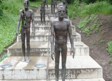 A progression of sorrow is depicted in the Memorial to the Victims of Communism 