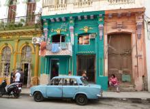 A colorful street scene in Havana. Photo by Mark Hagan