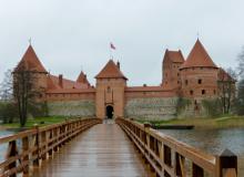 The 14th-century Trakai Island Castle, outside of Vilnius, was recently reconstructed. Photos by Randy Keck   