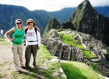 Helen Melman and her daughter, Rachel, at Machu Picchu 