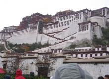 View of Potala Palace in Lhasa.