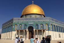 The Dome of the Rock in Jerusalem.