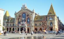 The expansive, ornate City Market in Pest — Hungary. 