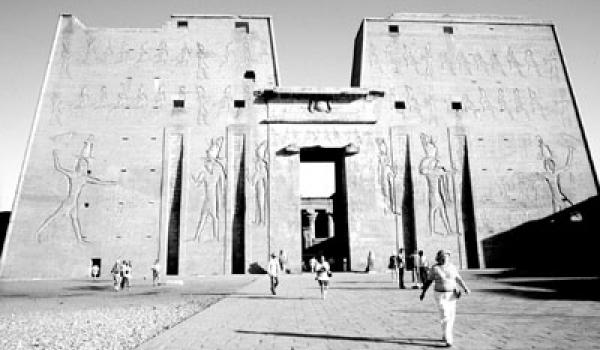 The Temple of Edfu is a stop on a Grand Circle tour of Egypt. 