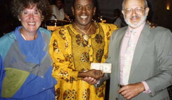 Mr. and Mrs. George Cohen with Flip Wilson.  