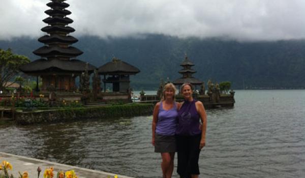 Bali’s Ulun Danu Temple can be visited on a yoga retreat with Sacred Earth Journeys.